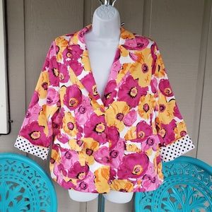 Joan Rivers Floral Blazer